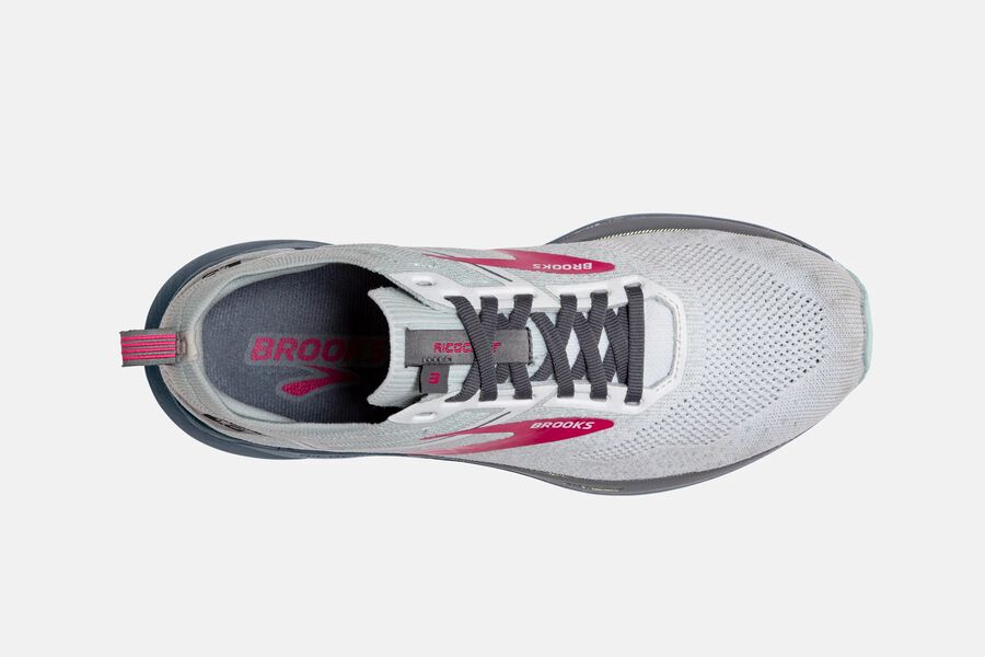 Brooks Ricochet 3 Road Running Shoes Womens - White/Pink - EFUCR-1547